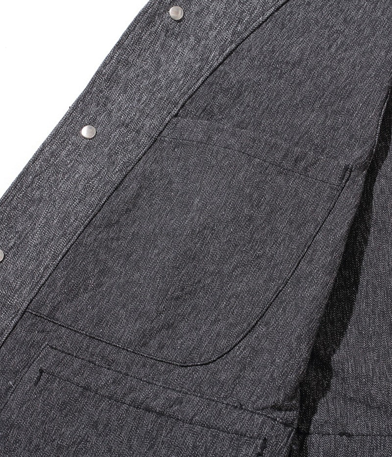 SC12795 / SUGARCANE 9oz. BLACK COVERT WORK VEST – Klaxon Japanese