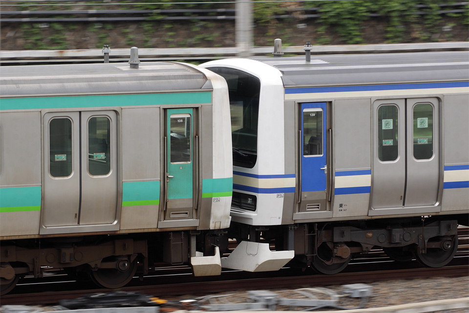 KSWeb - JR東日本E231系マト139編成 横須賀色（スカ色）で常磐線を走る