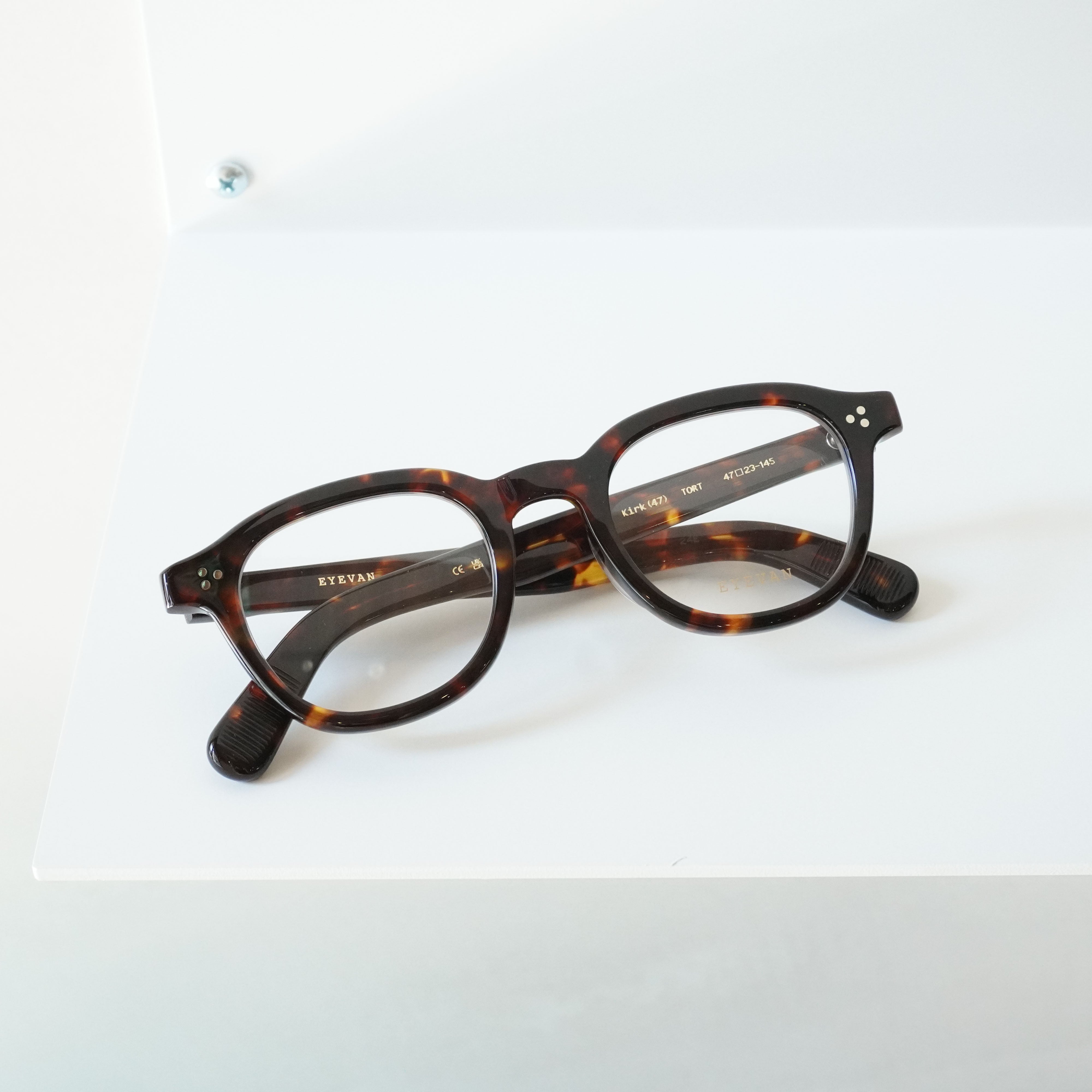 EYEVAN アイヴァン / KIRK 47 / TORT (TORTOISE) / メガネ – KRANC OPTICAL
