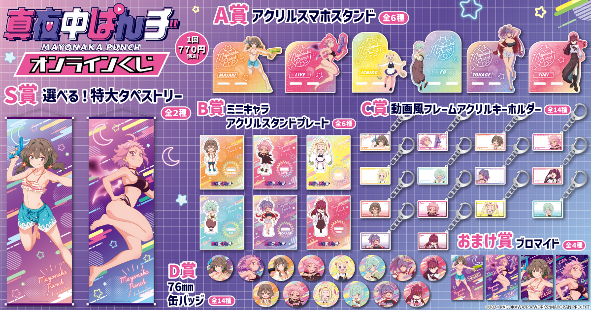 真夜中ぱんチ オンラインくじ | くじ引き堂