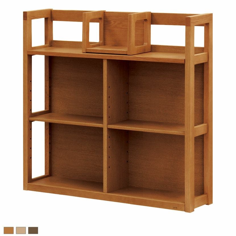 設置無料】浜本工芸 幅90cm 木製 本棚 高さ93cm No.28 書棚B 日本製