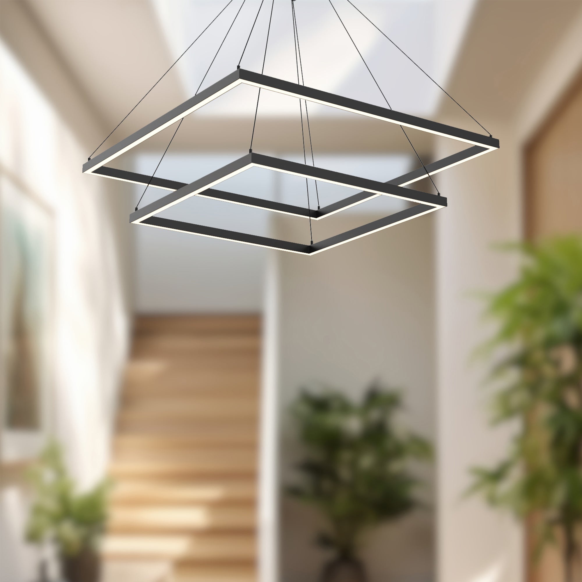 Piazza 32-in 2 Layer Chandelier – Kuzco Lighting