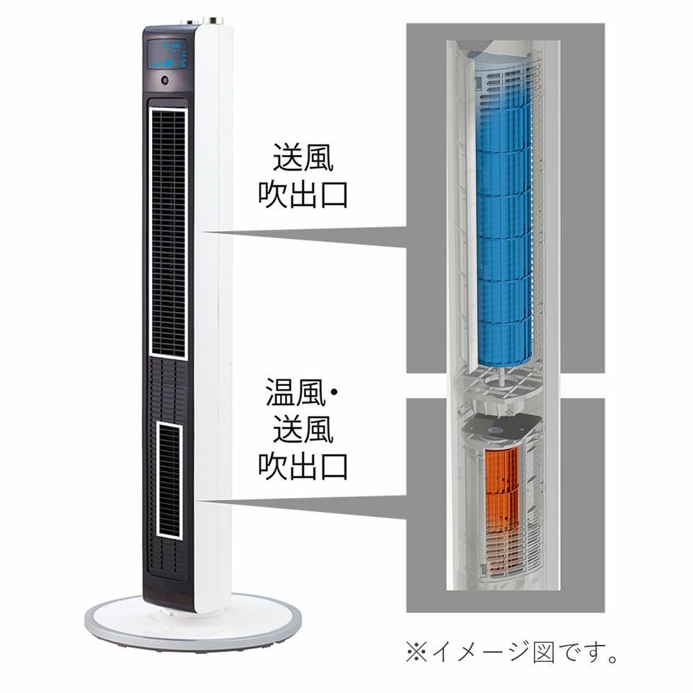 アウトレット】ホット＆クールハイタワーDCモーターKHF-1231