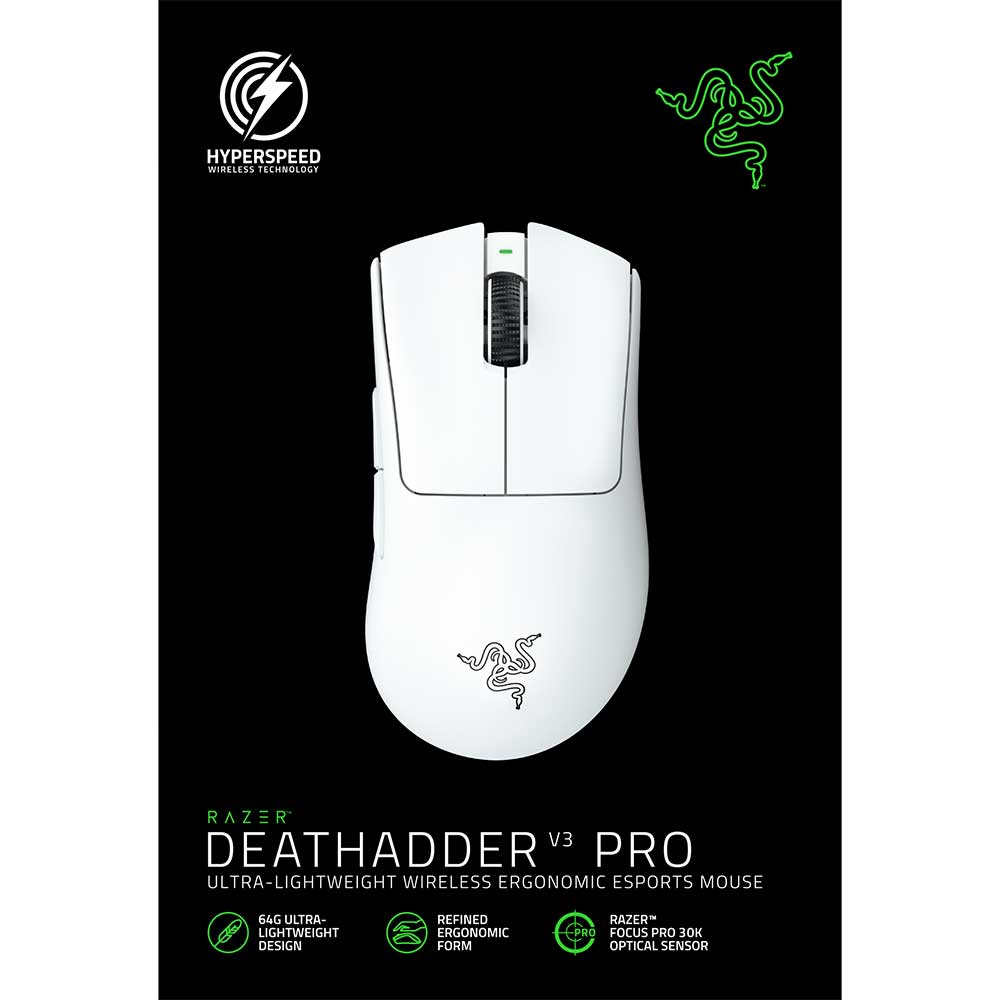 Mouse Gaming Wireless RAZER DeathAdder V3 Pro, Dual-Mode, 30000