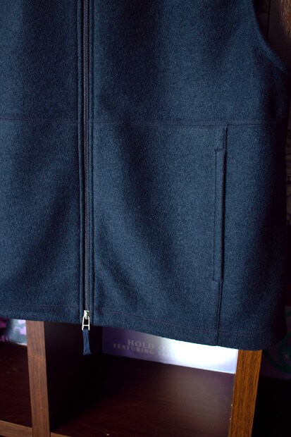 Still by hand ウールナイロンジップベスト VE02233 完売 [Lampa]