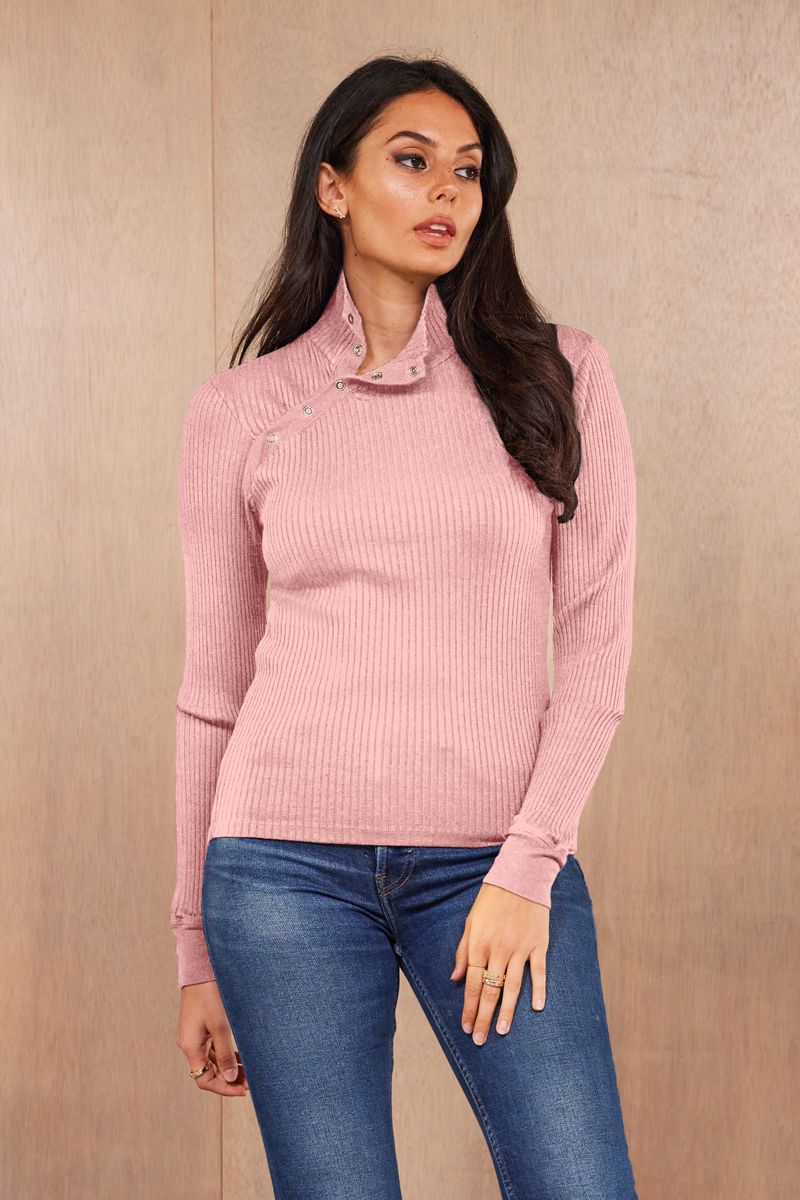 ANDRE LONG SLEEVE SNAP TURTLENECK - FINAL SALE