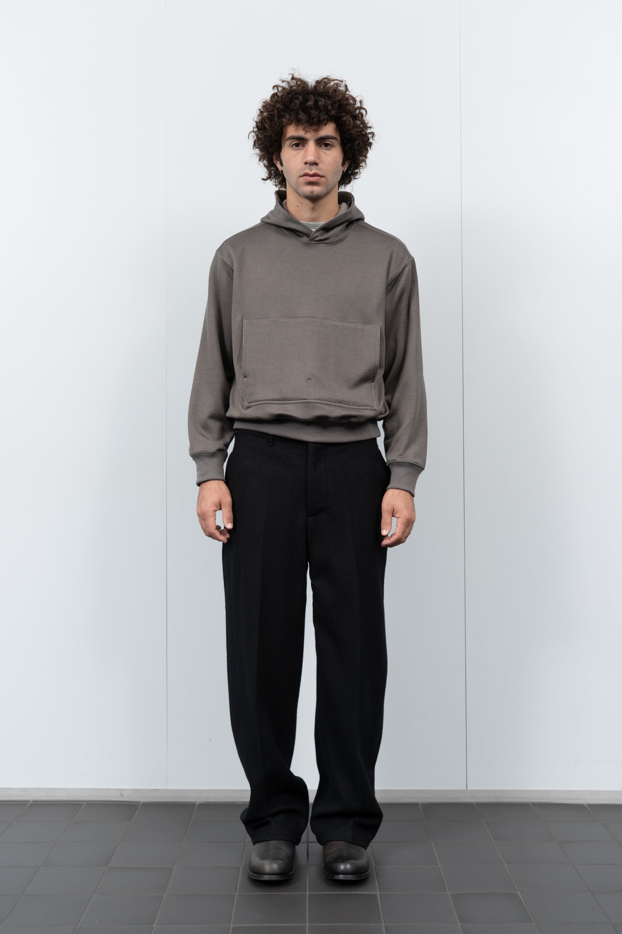 2 PLY CR HOODIE - GREY OLIVE – LADY WHITE CO.