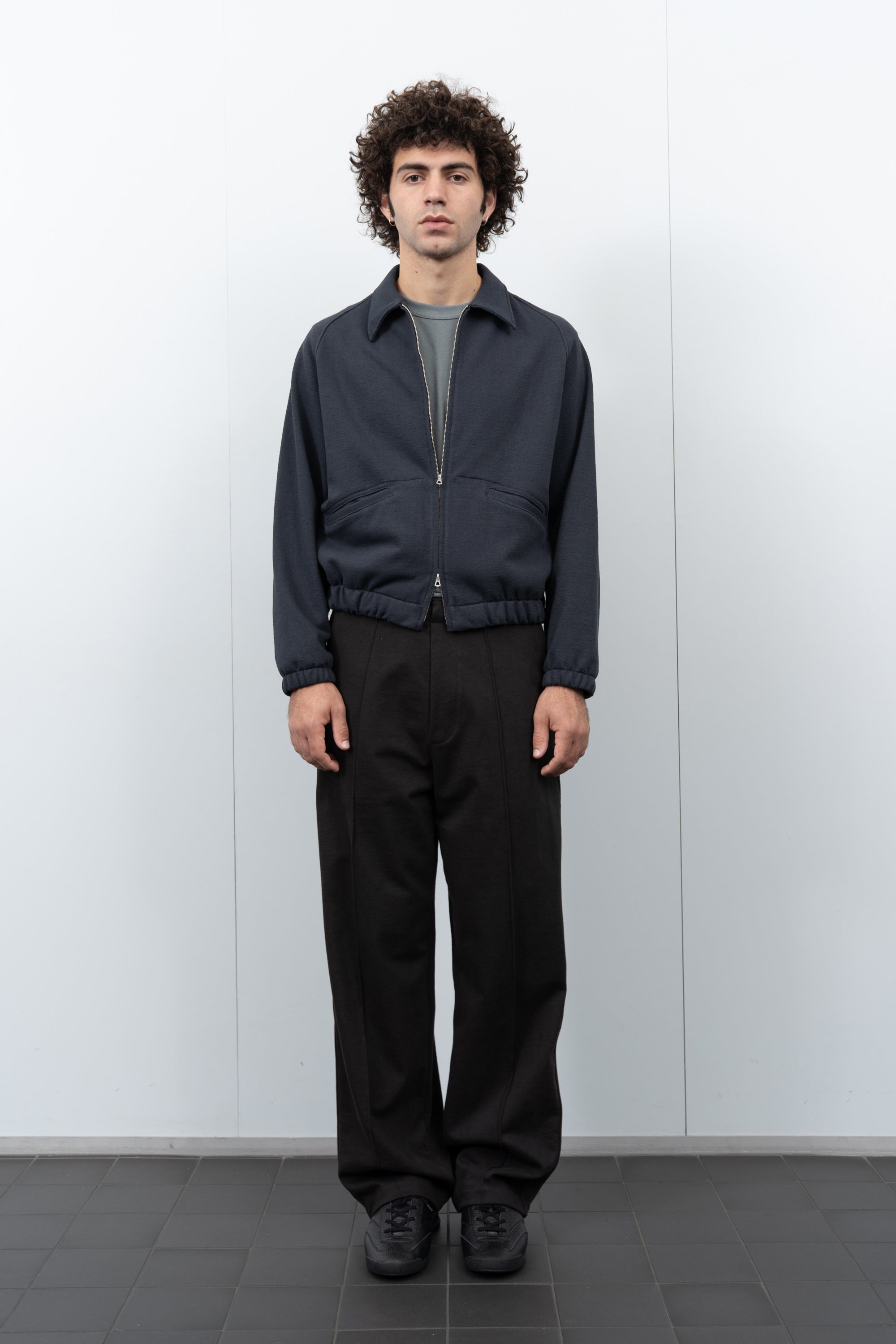 TEXTURED COACH JACKET - PITCH NAVY – LADY WHITE CO.