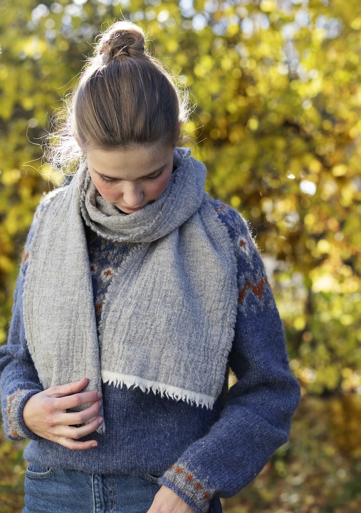 KOTA stole 20x160cm+fringes LIMITED STOCKS – LAPUAN KANKURIT（ラプ