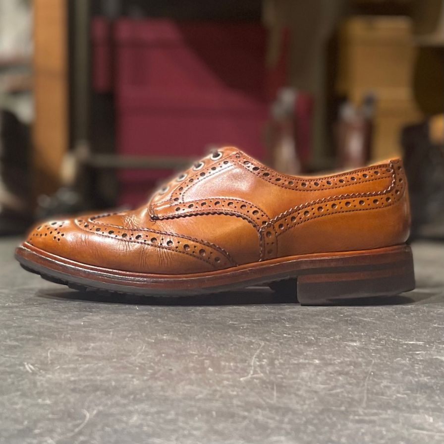 Tricker's】トリッカーズ M5633 ウイングチップ カーフ ブラウン