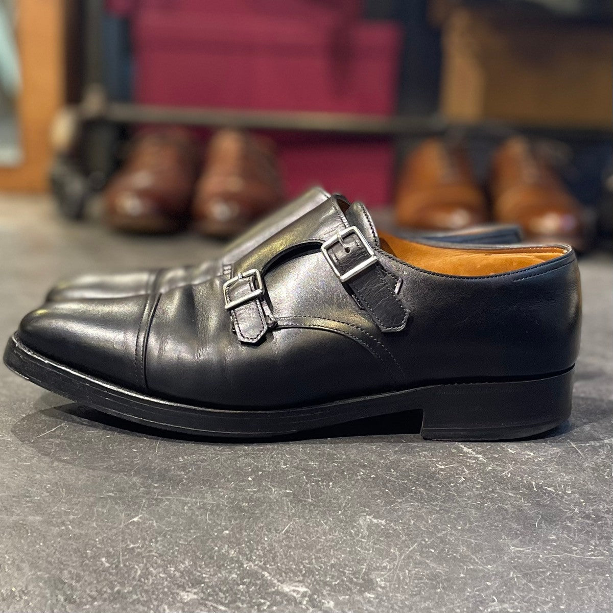 JOHN LOBB】ジョンロブ ウィリアム ダブルモンク カーフ ブラック