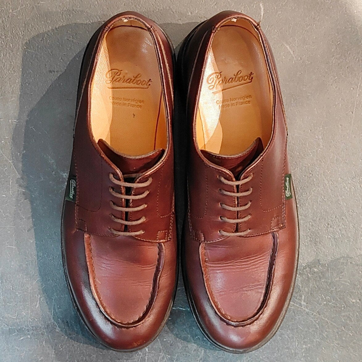 美品 【Paraboot】パラブーツ シャンボード Uチップ リスレザー カフェ