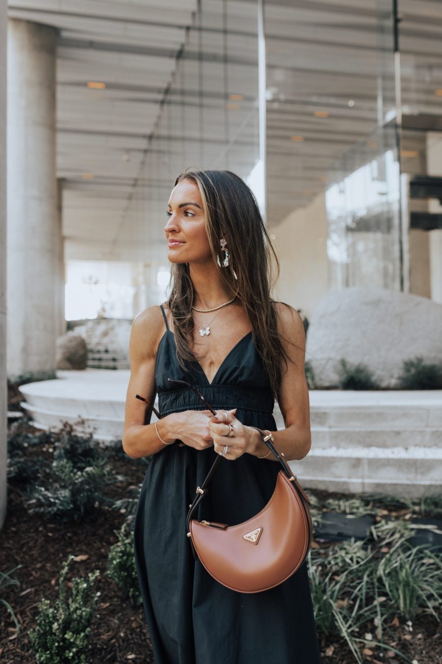 prada arqué leather shoulder bag review - Lauren Kay Sims