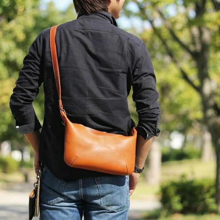 薄マチショルダーバッグS｜PORCO ROSSO