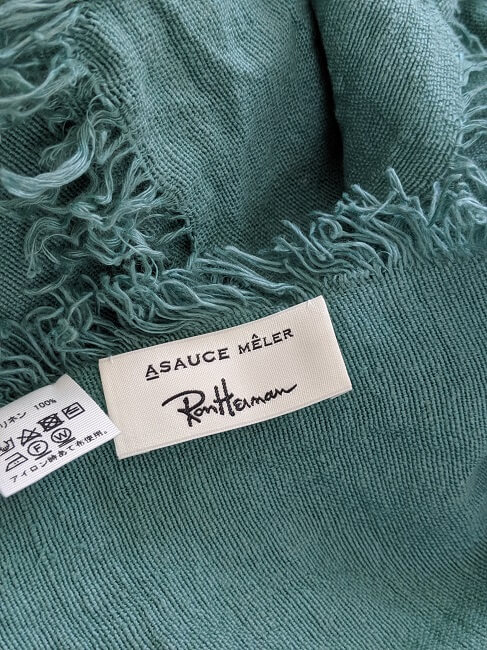 ASAUCE MELER (アソースメレ)×ロンハーマン 大判リネンストール | LEE