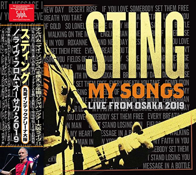 STING スティング / ベスト・ヒッツ・ツアー！2019年10月15日大阪公演