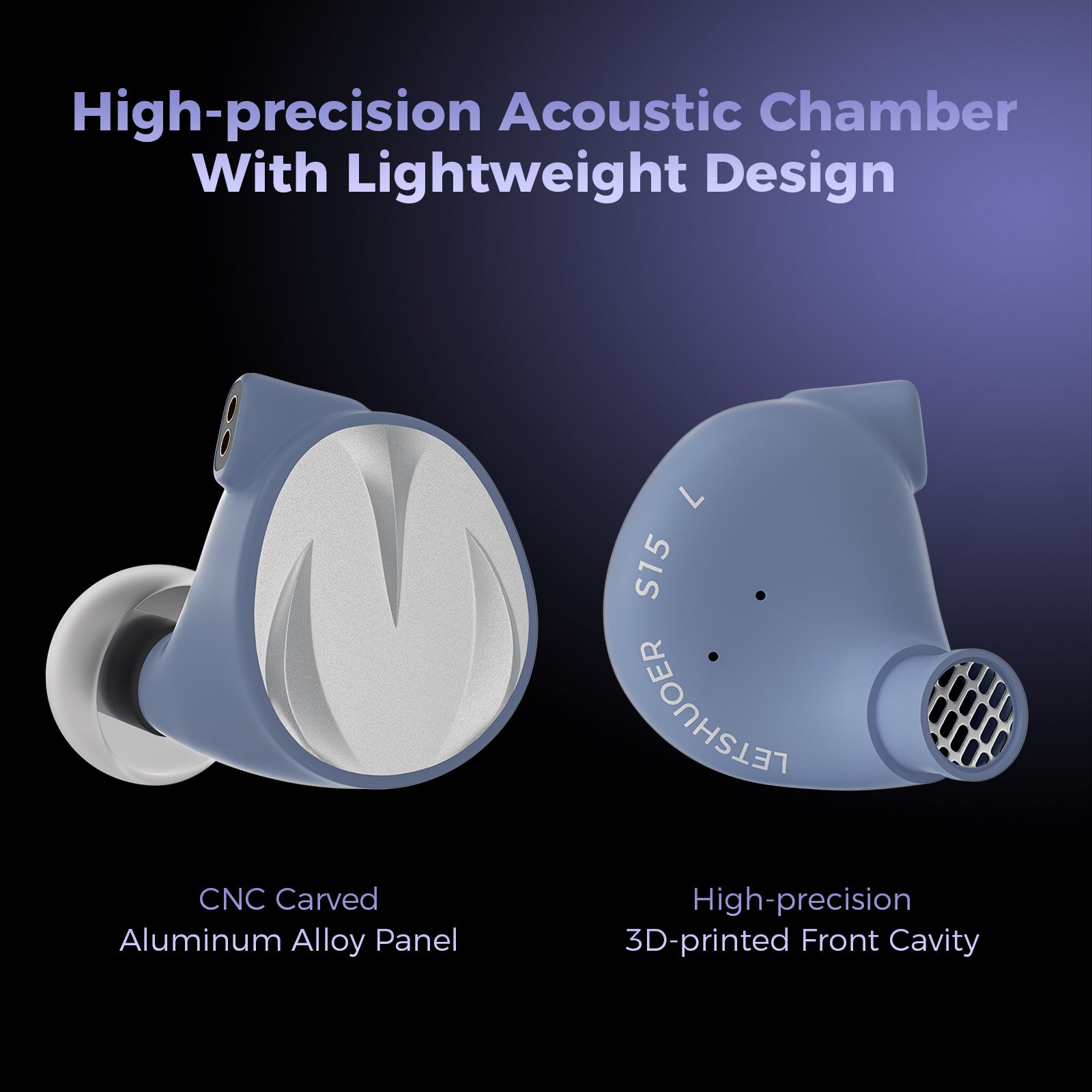 LETSHUOER S15 第三世代14.8mm平面駆動型ドライバー 「R-Sonic