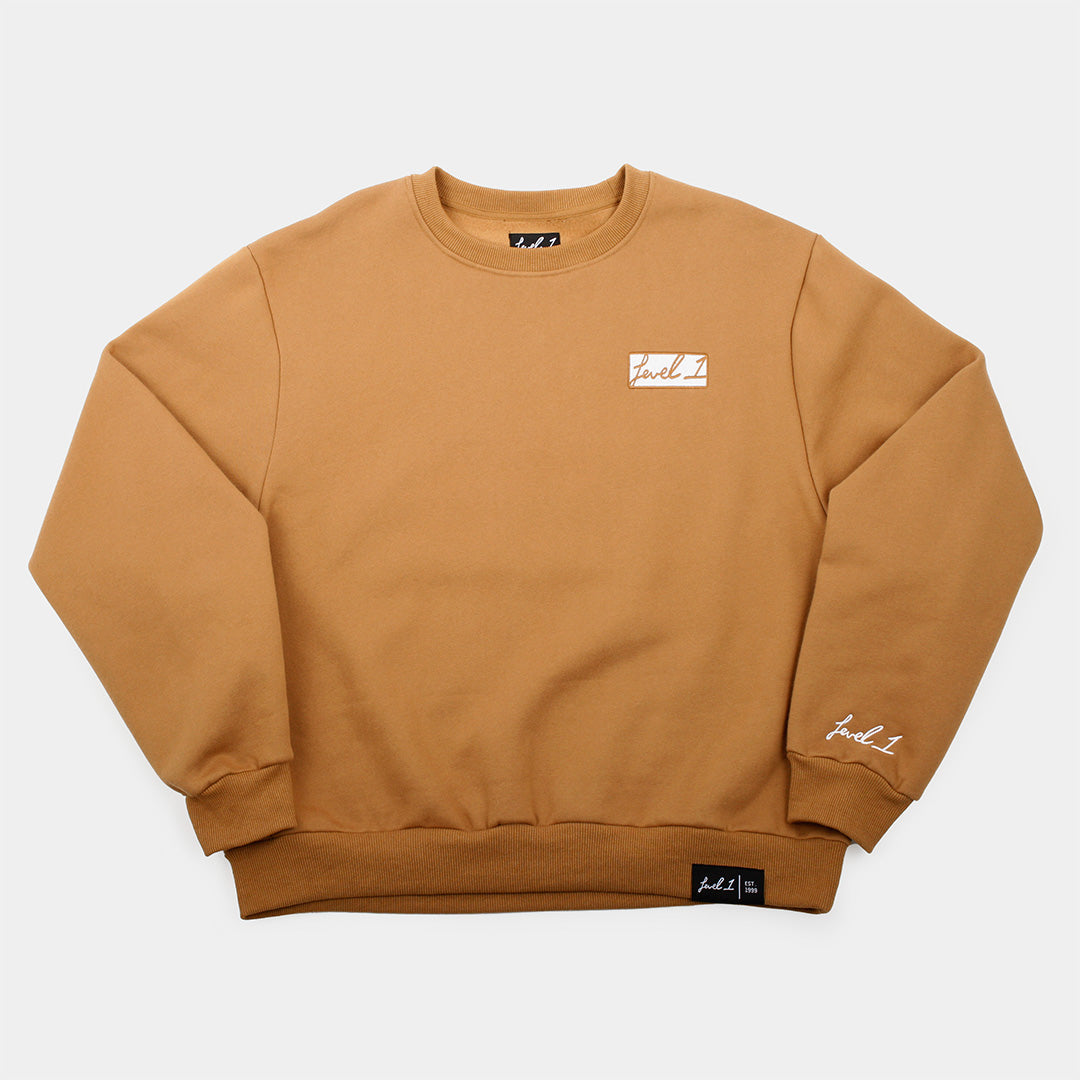 Boxy Box Logo Crewneck – Level 1
