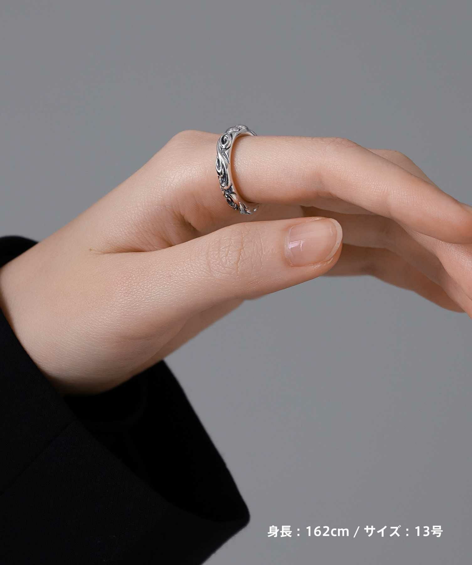 HOWL”タテガミスクロールリング/シルバー925 | LION HEART STORE