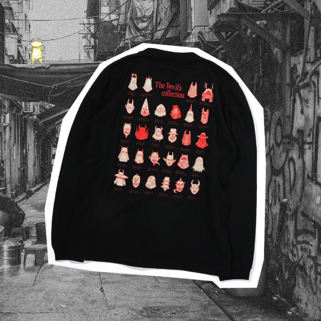 ドロヘドロ』 悪魔ロングスリーブTシャツ ブラック : サンデー