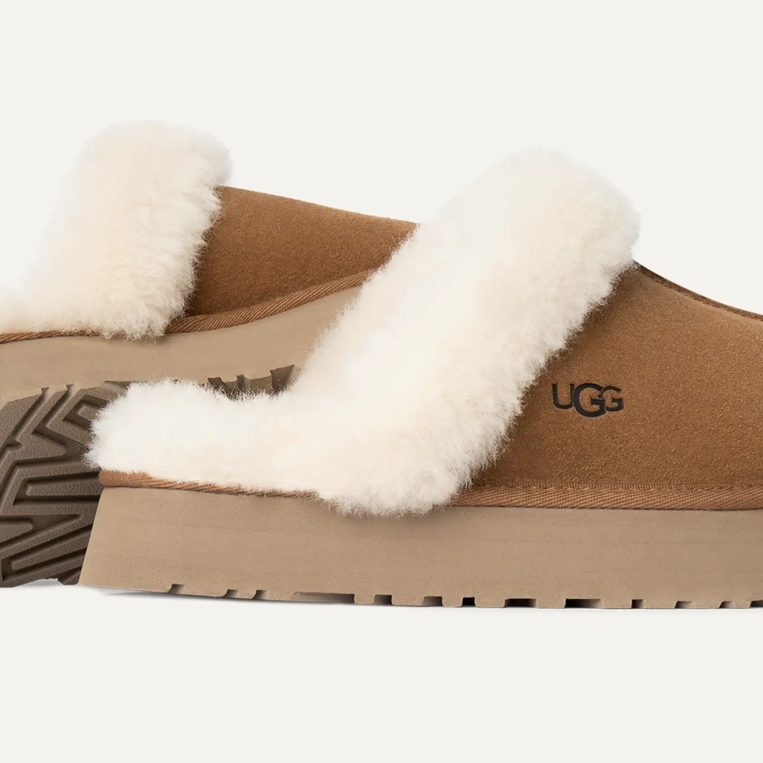 UGG Disquette Slipper Chestnut Women's – Lilac Blonde