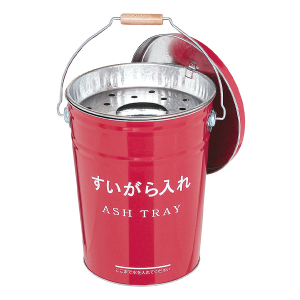 灰皿 オハイザラ 8L ふた付き （ すいがらバケツ 卓上 吸い殻 はいざら