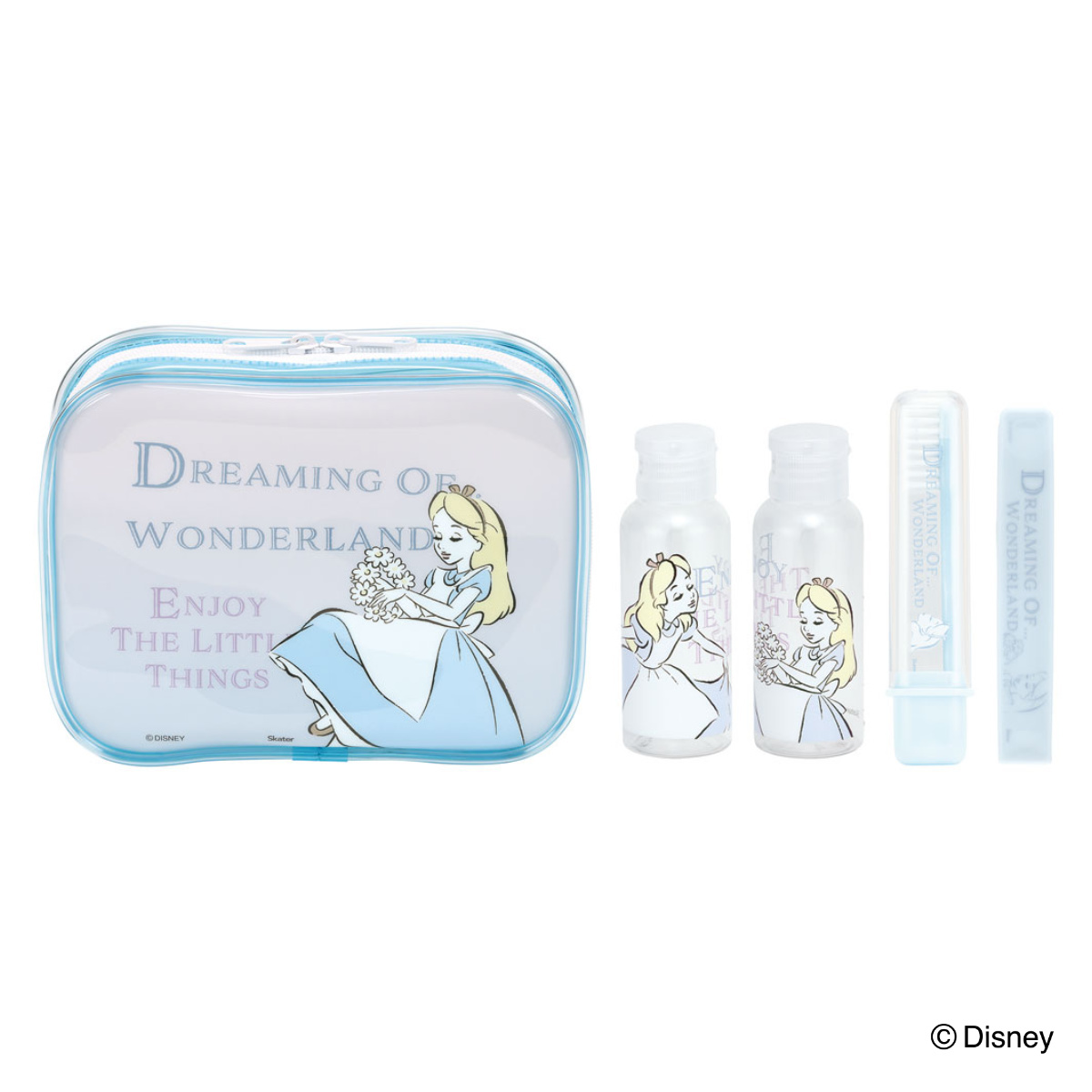 トラベルセット アリス （ ディズニー 歯ブラシ 化粧水 乳液 ボトル