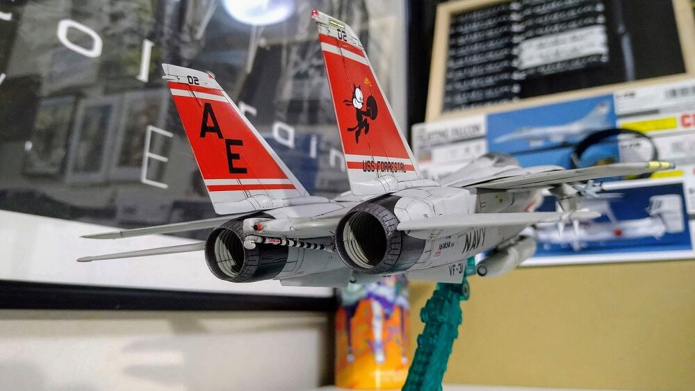 プラモデル】ハセガワ 1/72 F-14A 1機目(VF-31 トムキャッターズ) 完成