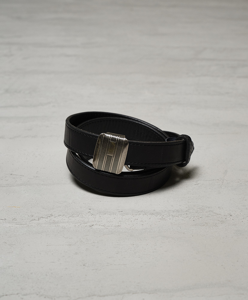 Slide Buckle Belt - Cow Skin by GUIDI(F Black/ブラック): CCU