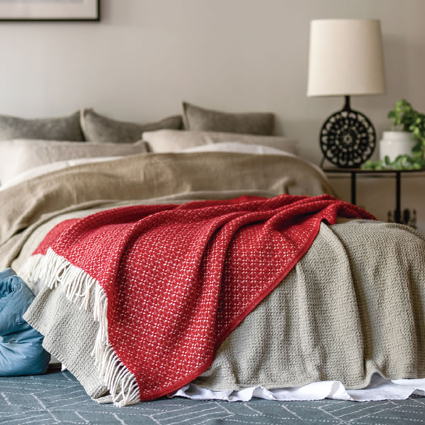 クリッパン（KLIPPAN）スローケット ダリア W130×L200cm【北欧雑貨