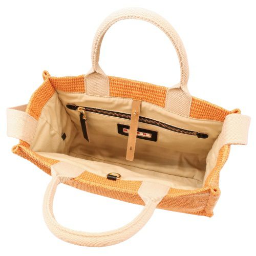 マルニ トートバッグ かごバッグ カゴ レディース オレンジ MARNI