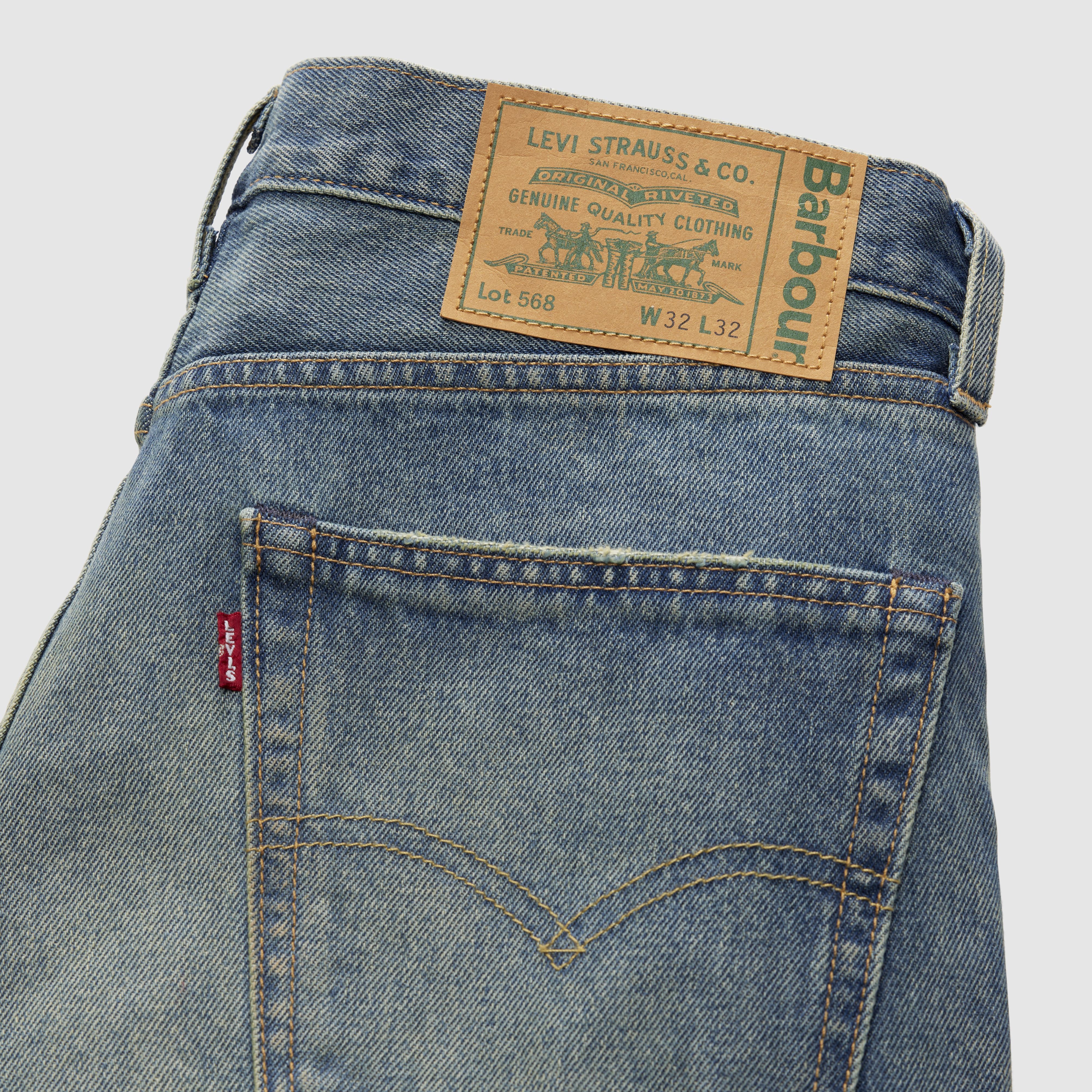 Levi's® X Barbour 568™ Loose Jeans - Dark Wash | Levi's® US