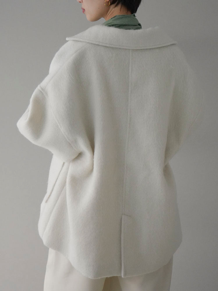 予約]シャギーPコート/アイボリー – Lumier