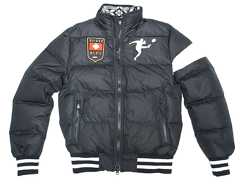 RUGBY by Ralph Lauren SUISSE R.L.F.C.Down JK Black ラグビー ダウン