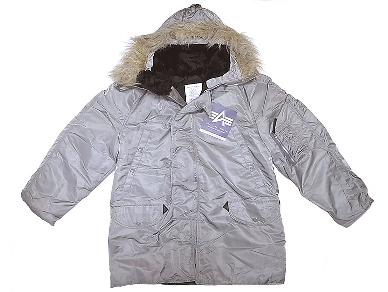 Deadstock 1992'S ALPHA type N-3B Silver アルファ フライト