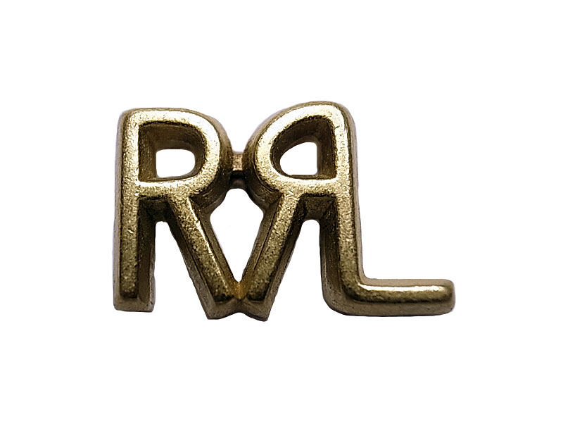 Double RL(RRL) Brass Pins #5 RRL LOGO ダブルアールエル ピンバッジ