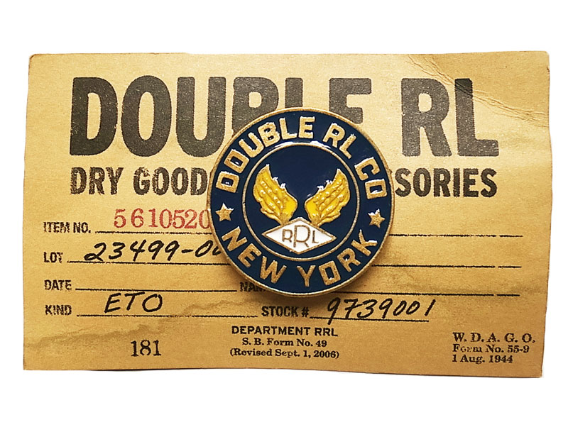 Double RL(RRL) Brass Pins #7 RRL AIR FORCE ダブルアールエル