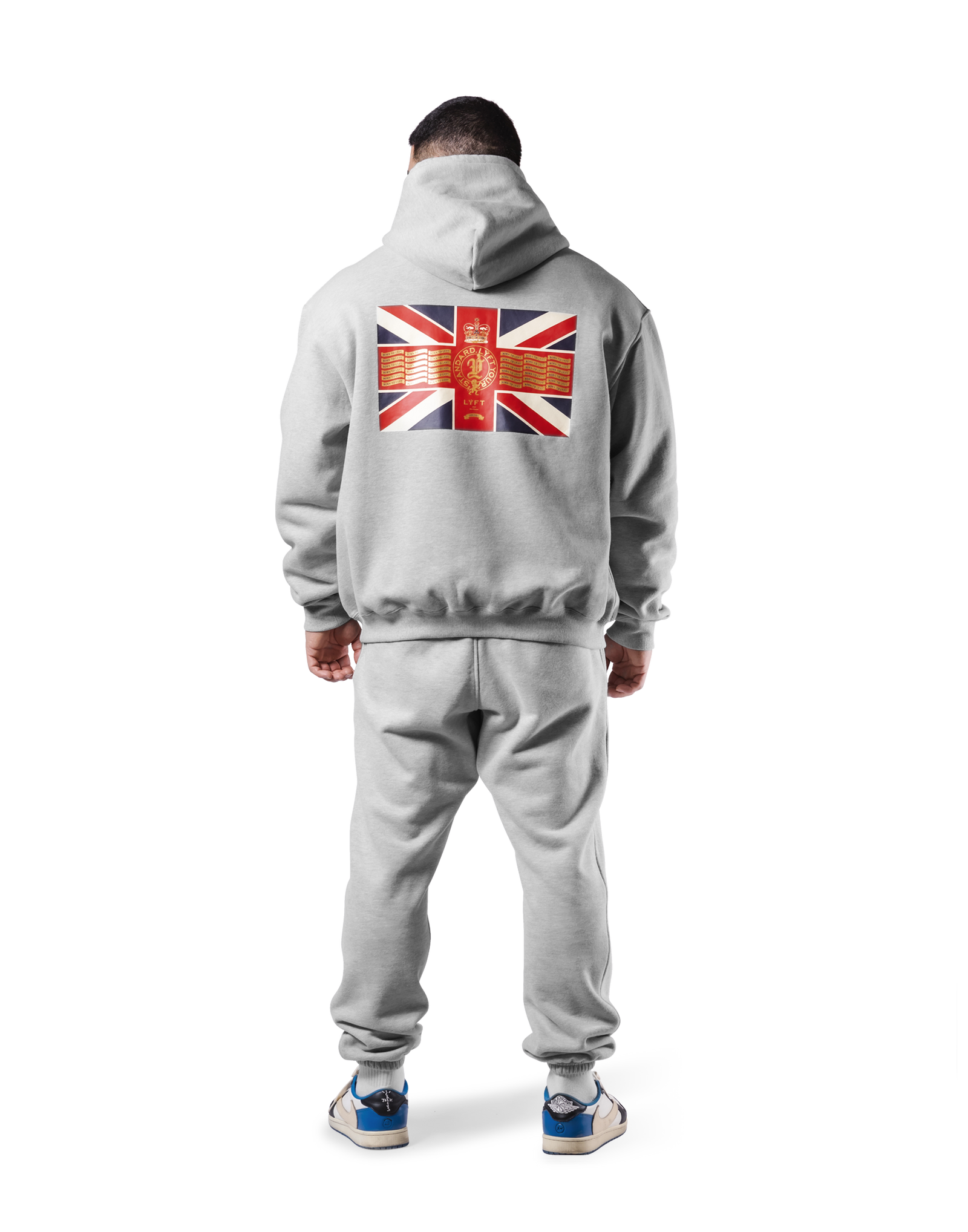 Classic Flag Zip-Up Hoodie - Grey – LÝFT