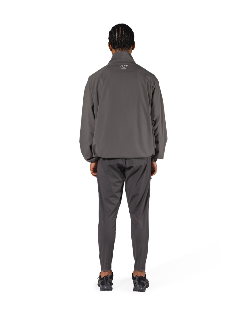 Basic Nylon Zip Up Jacket - D.Grey – LÝFT