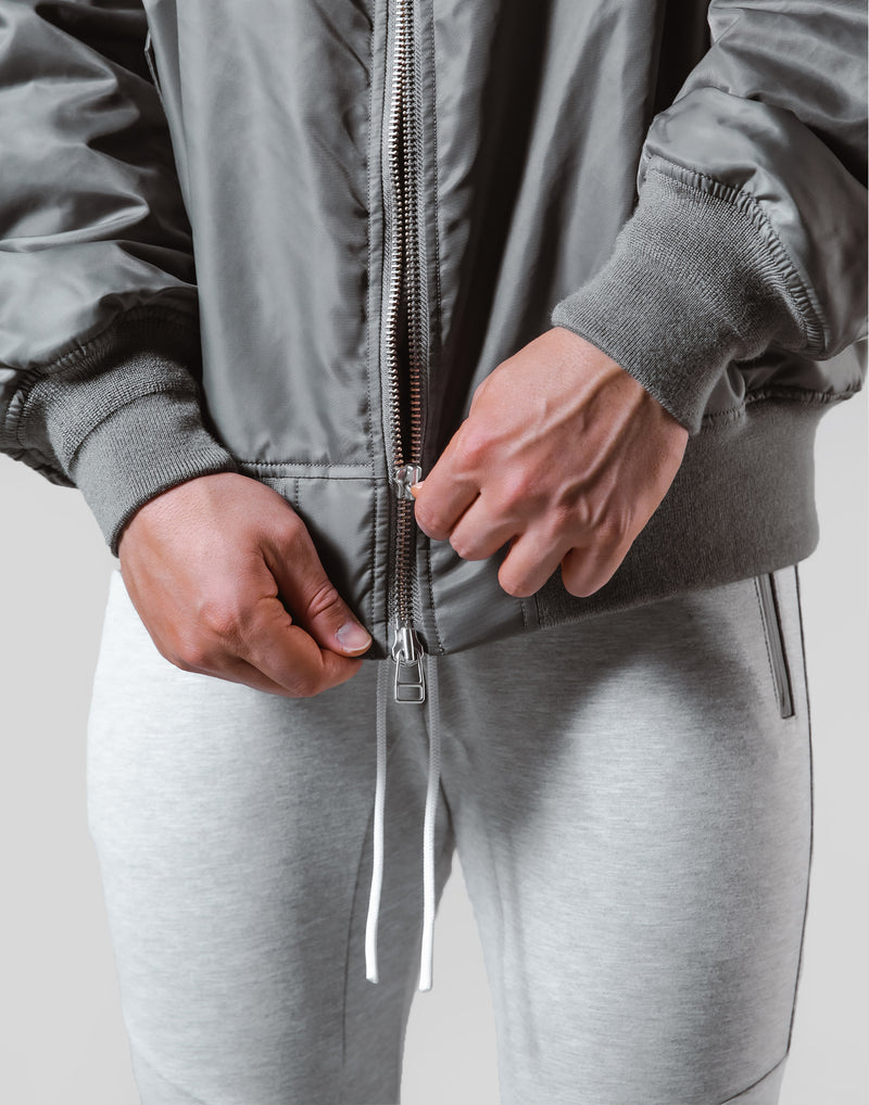 LÝFT Logo Patch MA-1 Jacket - D.Grey