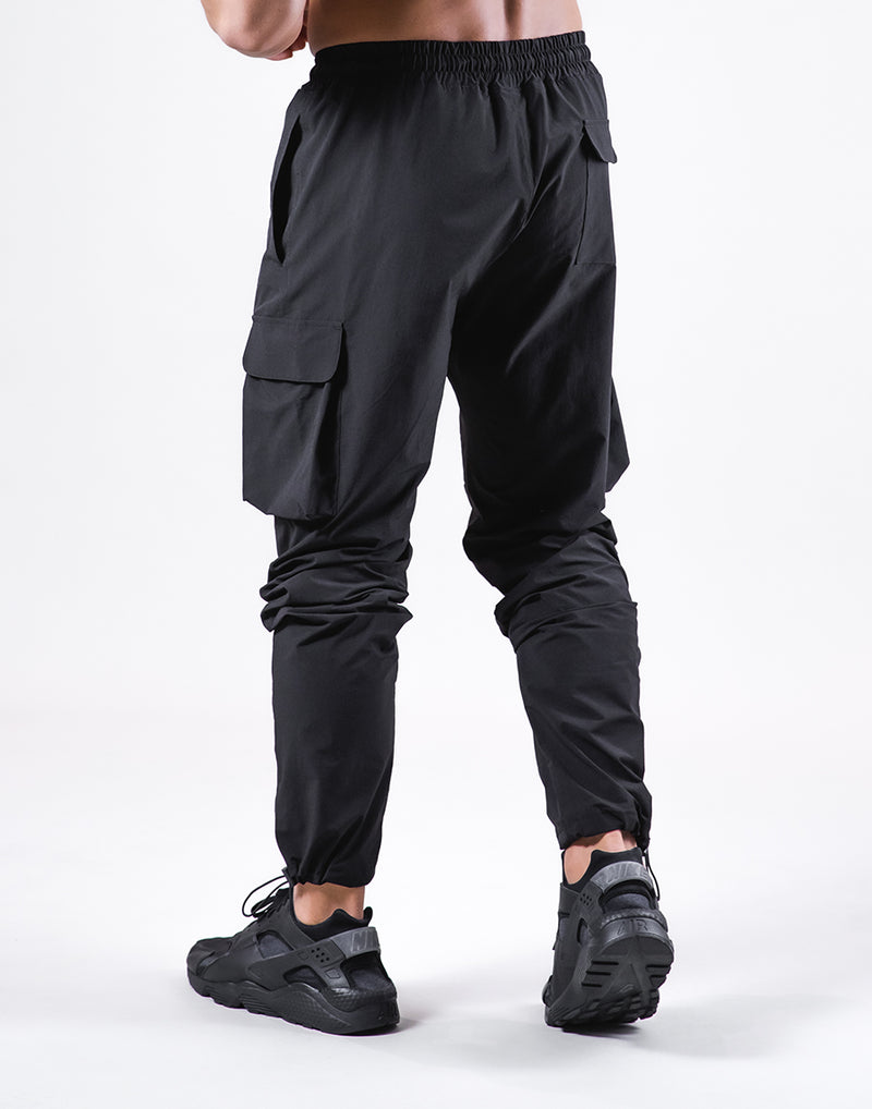 Stretch Nylon Cargo Pants - Black – LÝFT
