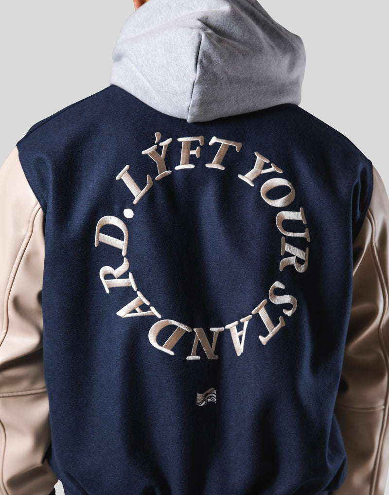 Message Ring Stadium Jacket - Navy – LÝFT
