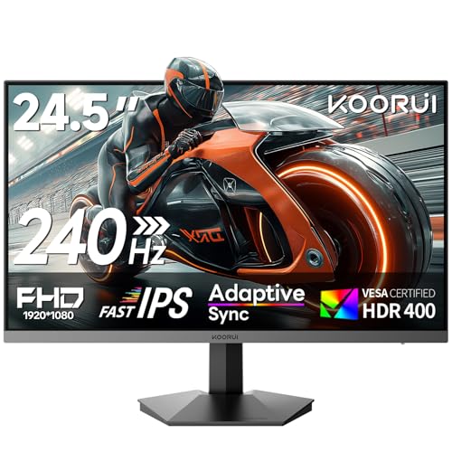 Amazon.co.jp: KOORUI ゲーミングモニター 24.5インチ FHD 240Hz