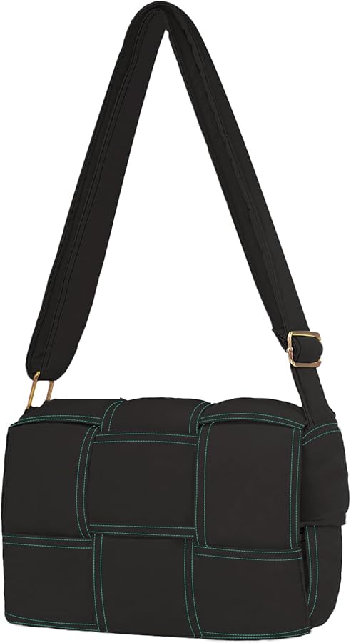 Amazon.com: NAARIIAN Women Puffer Cross Body Shoulder Bag Cassette