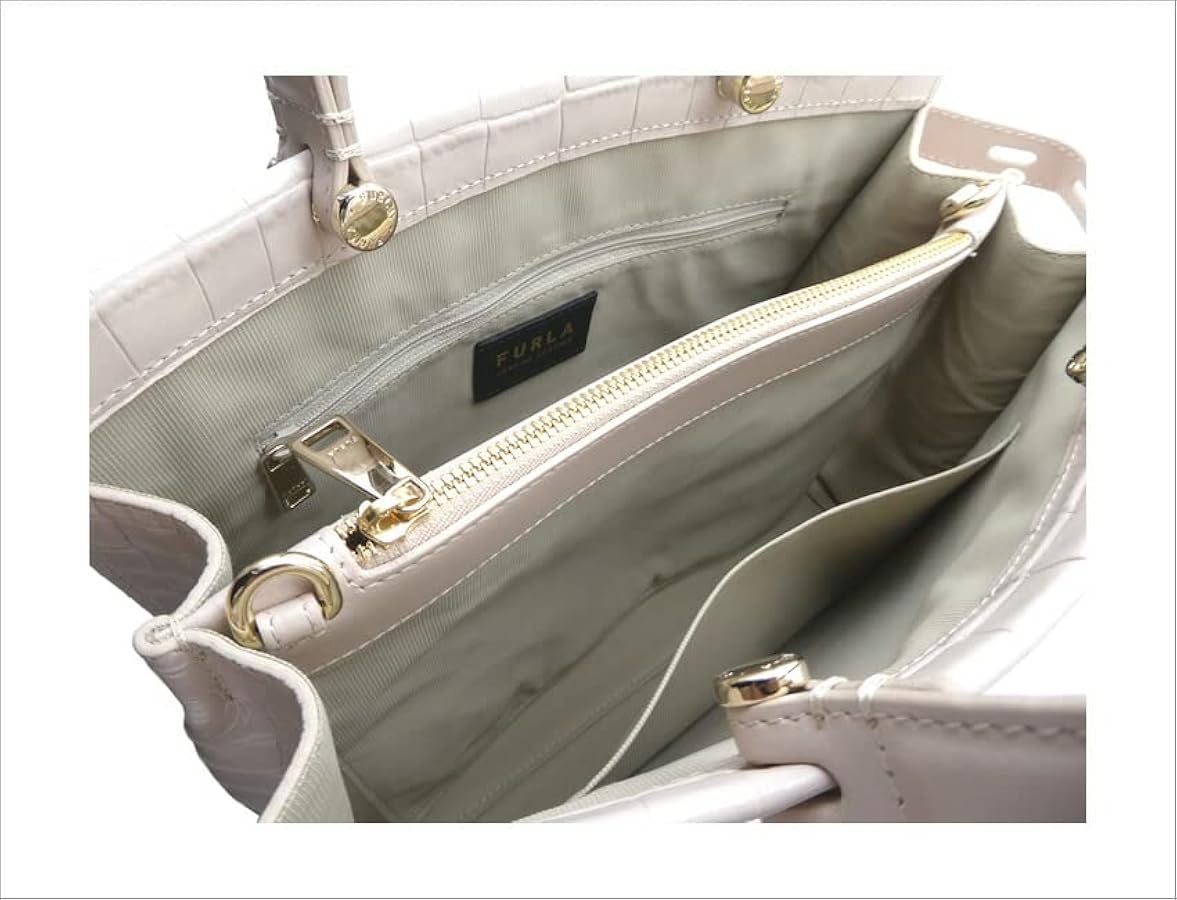 Amazon | [フルラ] LADY M トートバッグ M クロコダイル型押しカーフ