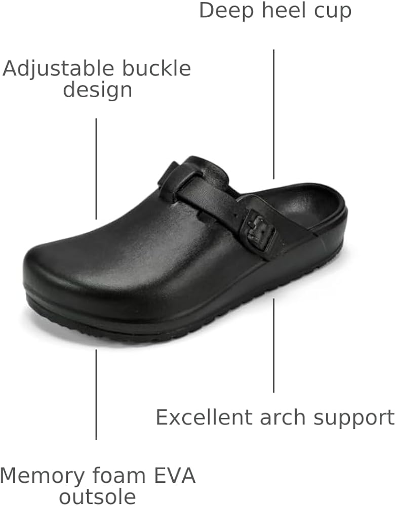 Amazon.com | ZXT Arch Support Work Clogs Slip Resistant Orthopedic