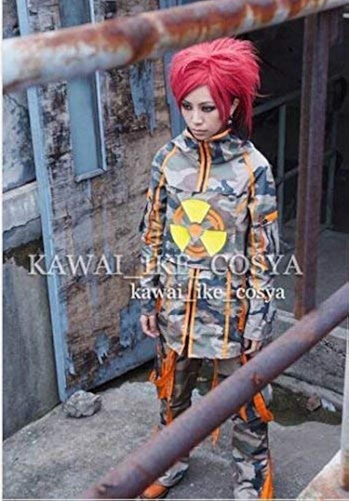 Amazon.co.jp: コスプレ衣装+ウィッグ hide ラインパーカー+ズボン