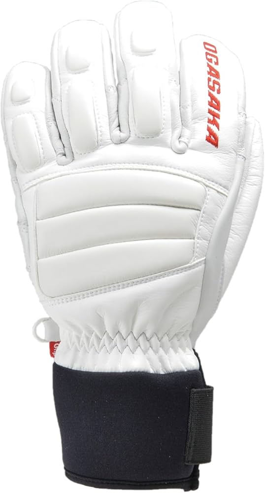 Amazon | [オガサカ] スキーグローブ メンズ GLOVE Z-GR/WHT WH M