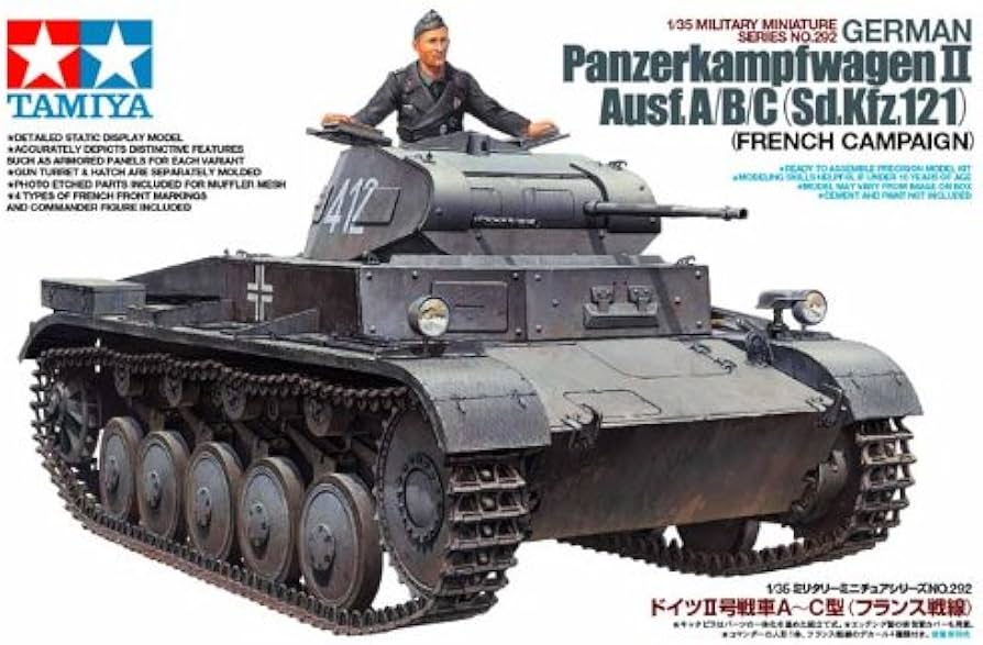 Amazon.com: Tamiya Models Panzerkampfwagen II Ausf.A/B/C Model Kit