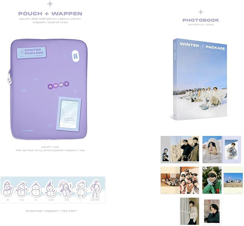 Amazon.com - BTS 2021 Winter Package Photobook DVD Punch Photocard